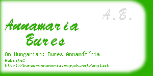 annamaria bures business card